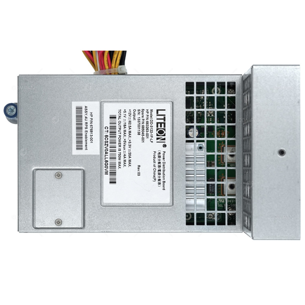 685045-001 HP POWER BACKPLANE WITH CAGE AND CABLES FOR PROLIANT ML350E G8 V2